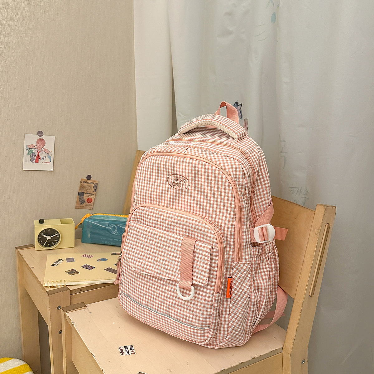 Stylische Schachbrettmuster-Rucksack Brehn 1791205963
