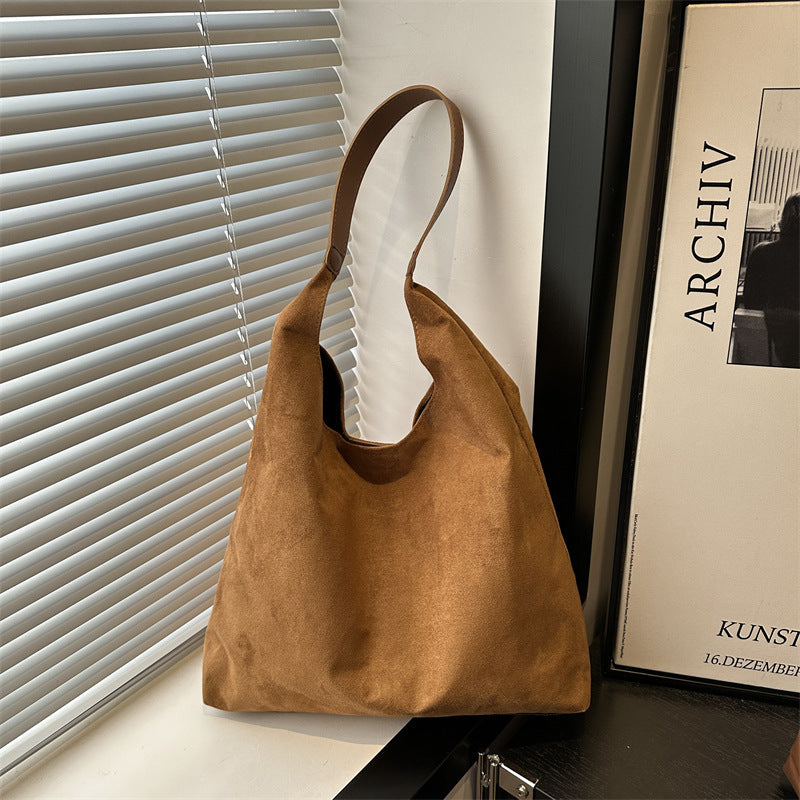 Wildleder Slouchy Hobo Bag Brehn