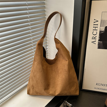 Wildleder Slouchy Hobo Bag Brehn