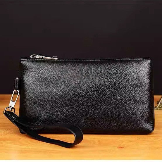Premium Leder Reißverschlusstasche Brehn