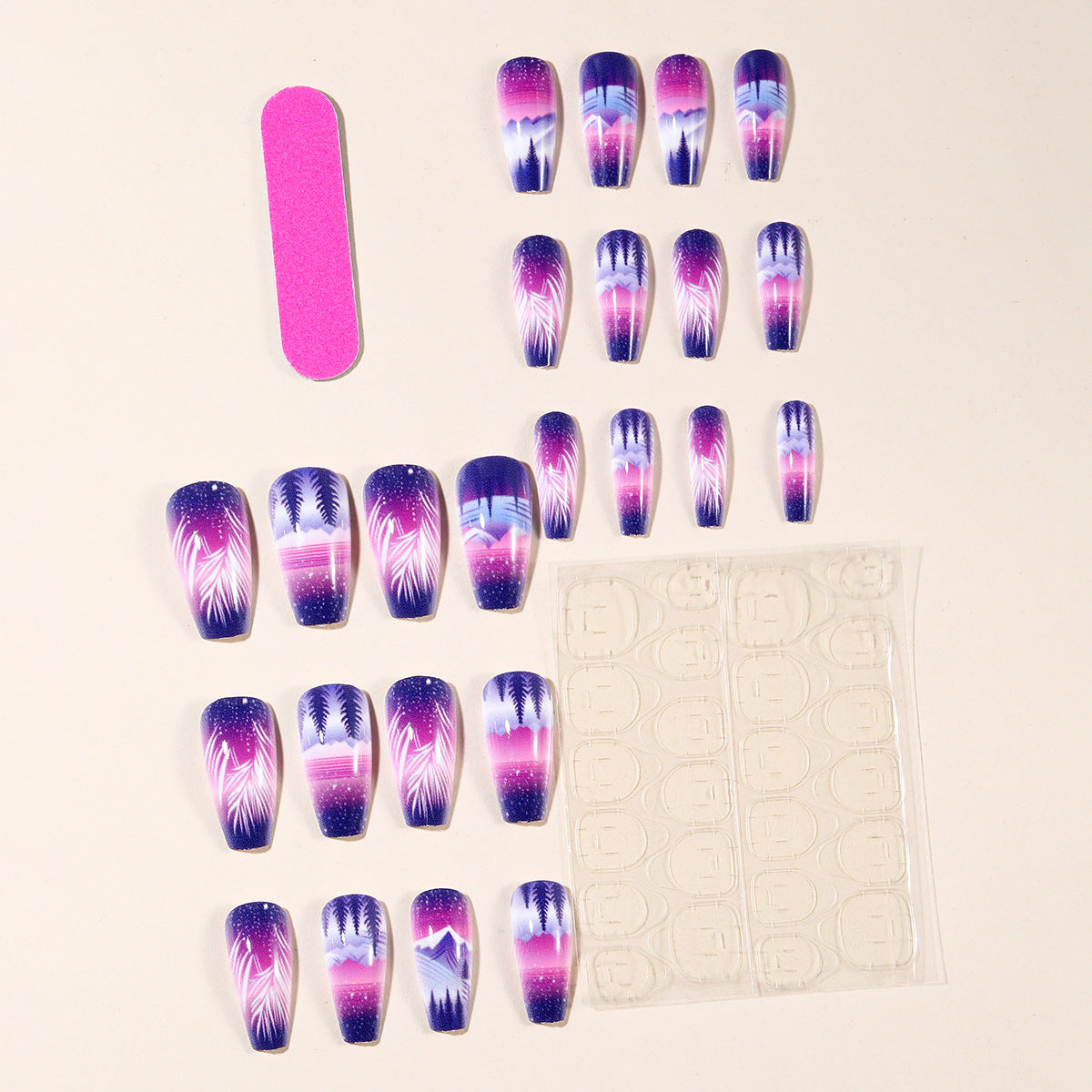 Künstlerisches Farbverlauf-Nail-Art-Design Brehn