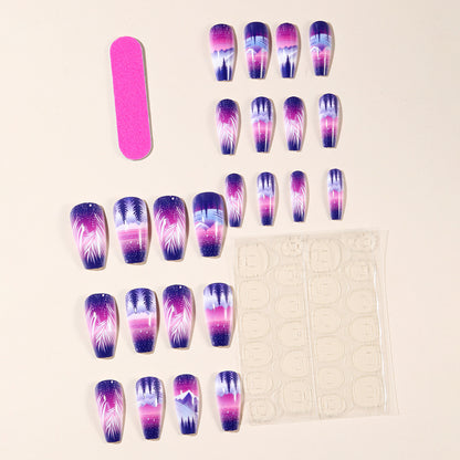 Künstlerisches Farbverlauf-Nail-Art-Design Brehn