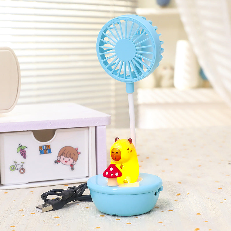 Damen Tragbarer Handventilator mit LED-Panda-Design Brehn