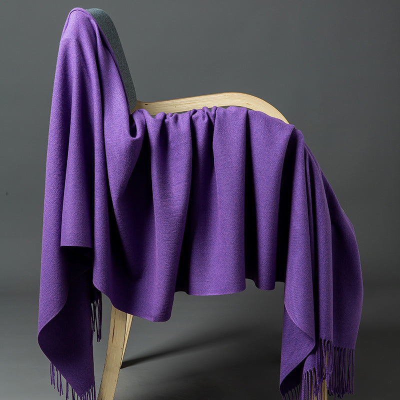 Luxuriöse Cashmere-Mischung Wurfdecke