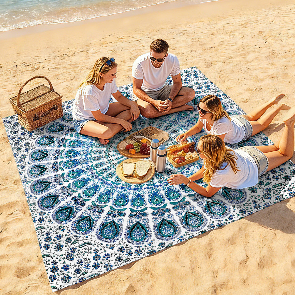 Mandala Design Strandmatte Brehn