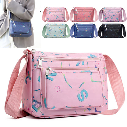 WoStylish Multi-Zipper Umhängetasche