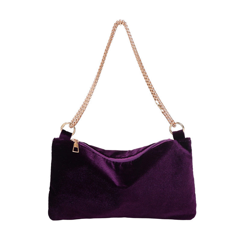 WoElegant Samt Clutch Tasche Brehn