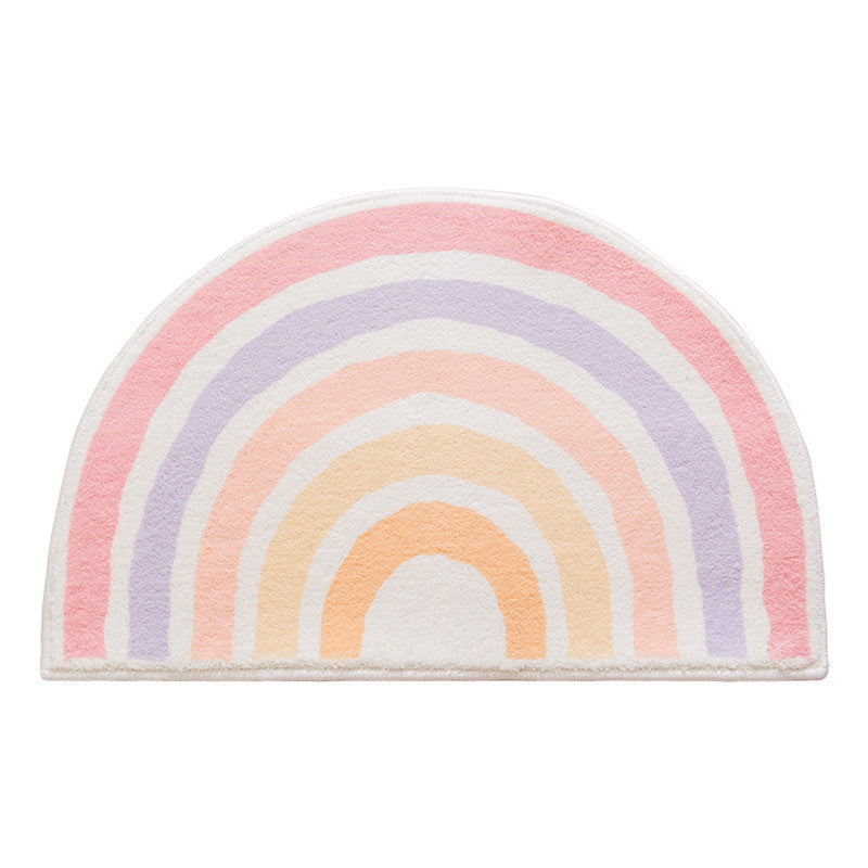 Regenbogen-Themen Weiches Plüsch Fußmatte Brehn