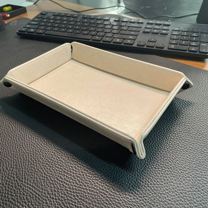 Stylische Leder Organizer Tray Brehn