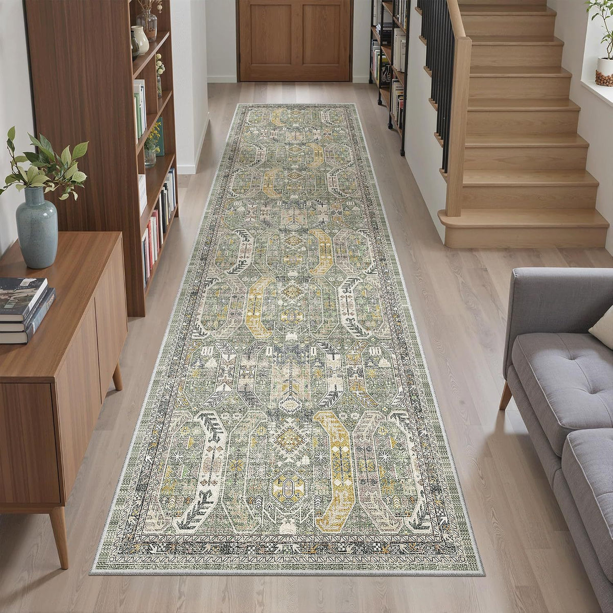 Vintage-inspirierter Läufer Teppich