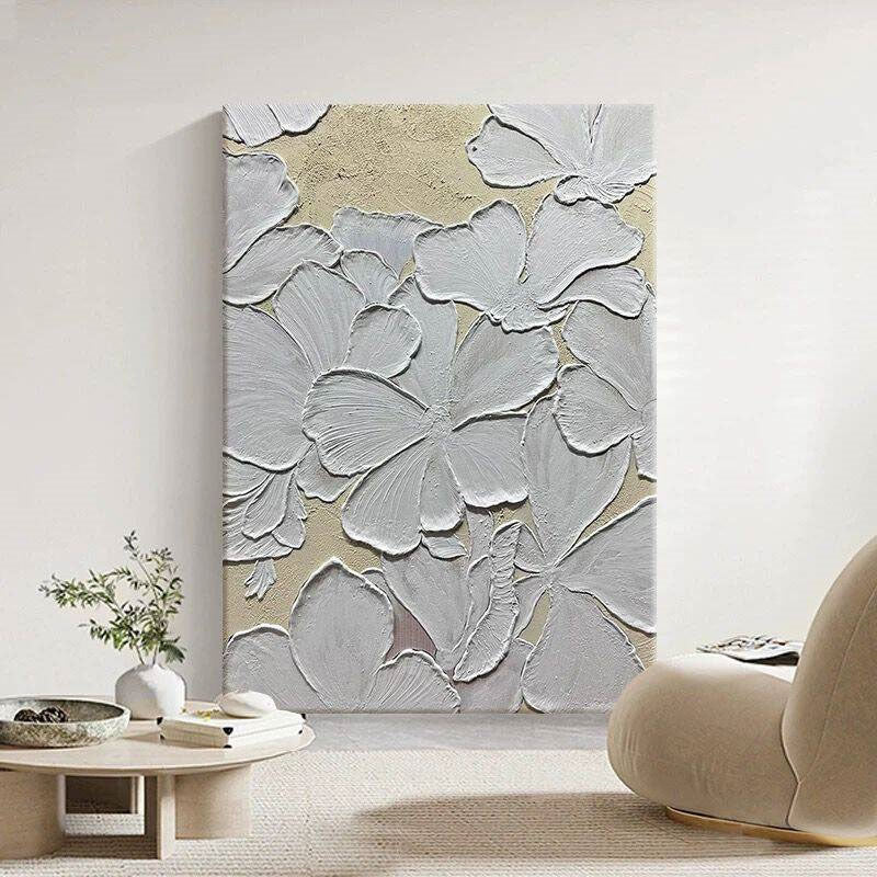 Texturiertes floralem Canvas Wandkunst