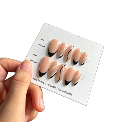 Anpassbares kunsthandwerkliches Press-On-Nagelset
