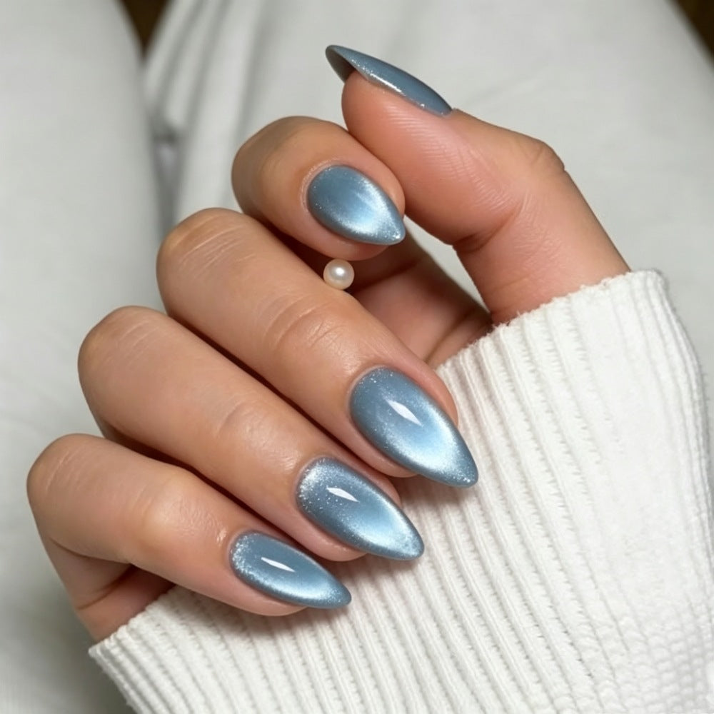 Stiletto Press-On Nail Set mit glänzendem Farbverlauf-Finish Brehn
