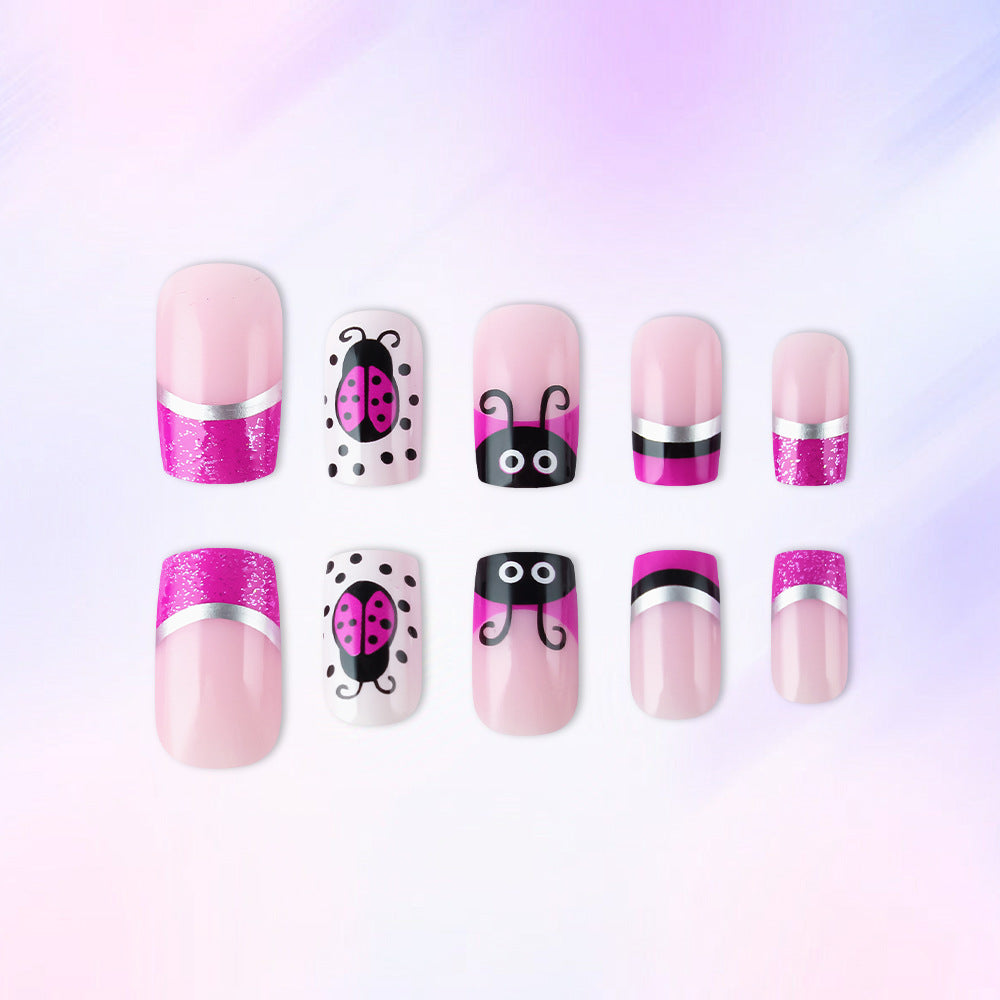 Künstlerisches Marienkäfer Nagelkunst Set Brehn