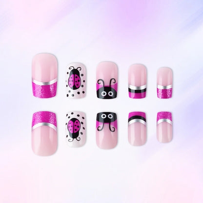 Künstlerisches Marienkäfer Nagelkunst Set Brehn