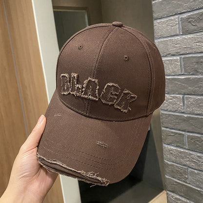 Frauen Distressed Baumwollmütze Brehn