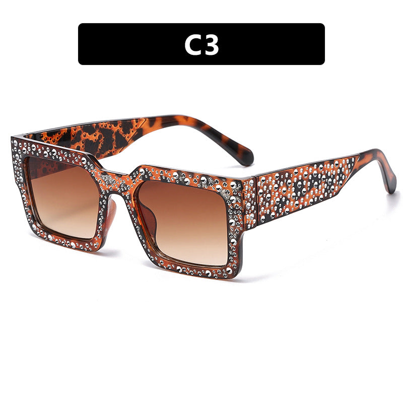 Damen extravagante Sonnenbrille mit funkelndem Akzent Brehn