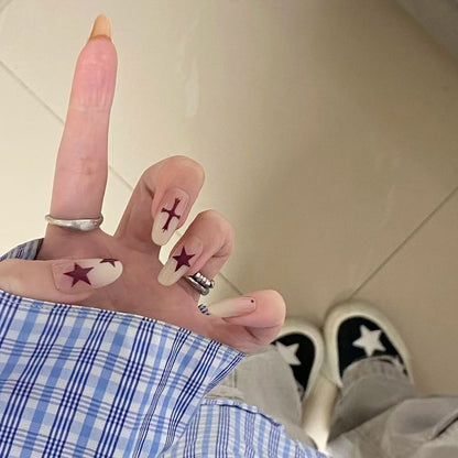 Sternen-Themen Nagelkunst Stil Brehn