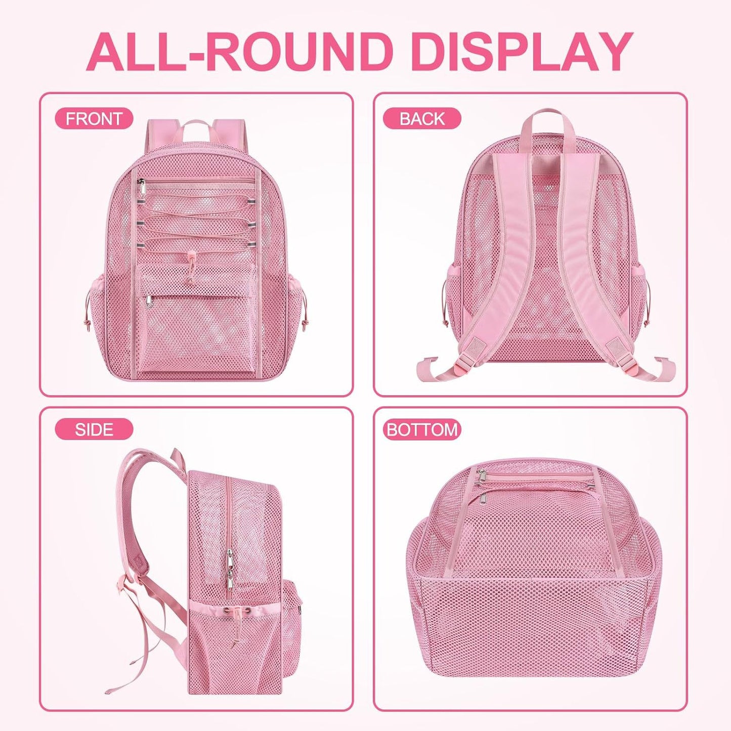 Luftiger Mesh-Rucksack Brehn