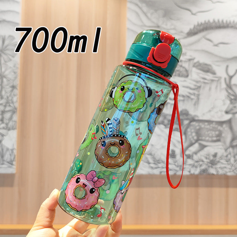 Damen lustige Trinkflasche mit Motivdruck Brehn