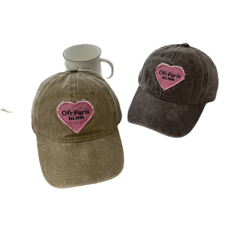 Damen Vintage-inspiriertes besticktes Baseballcap Brehn