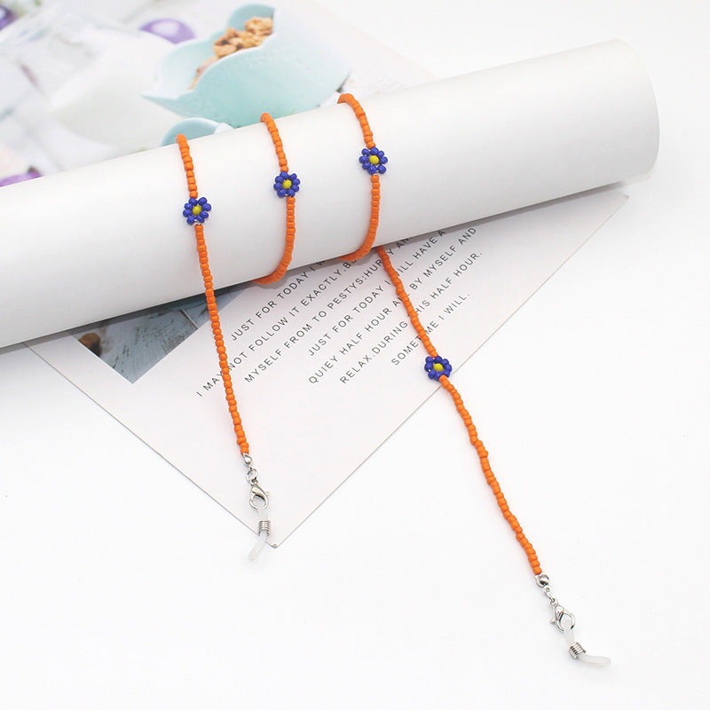 Floral Beaded Eyewear Chain Brehn