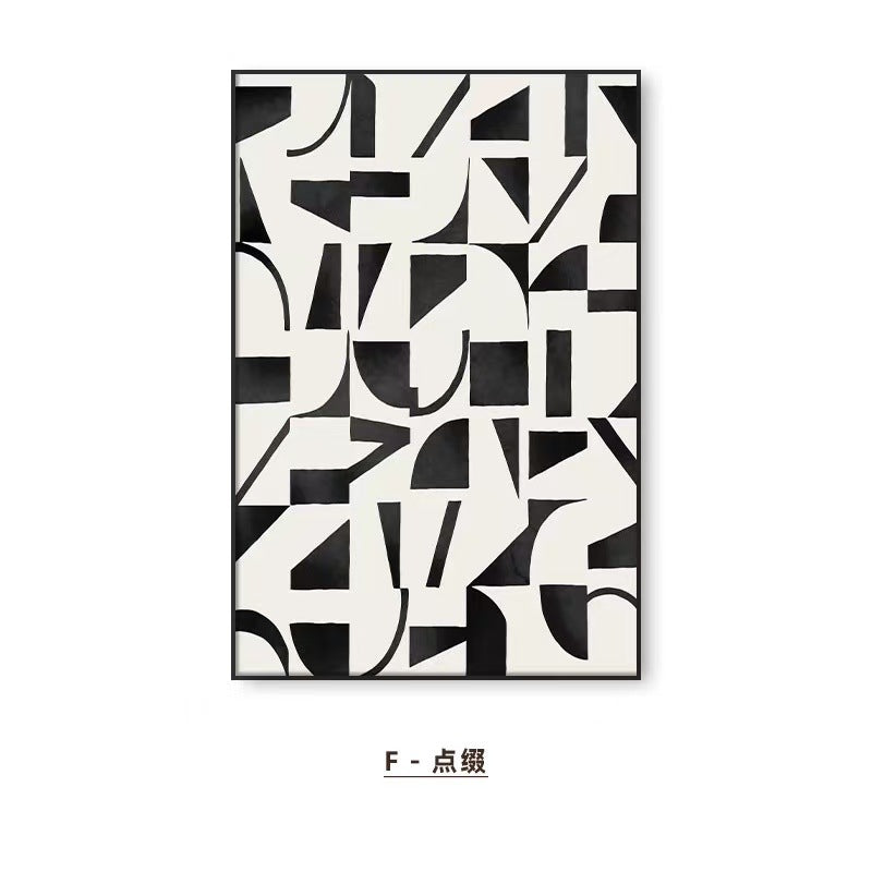 Abstracte Figuren Kunstdruck