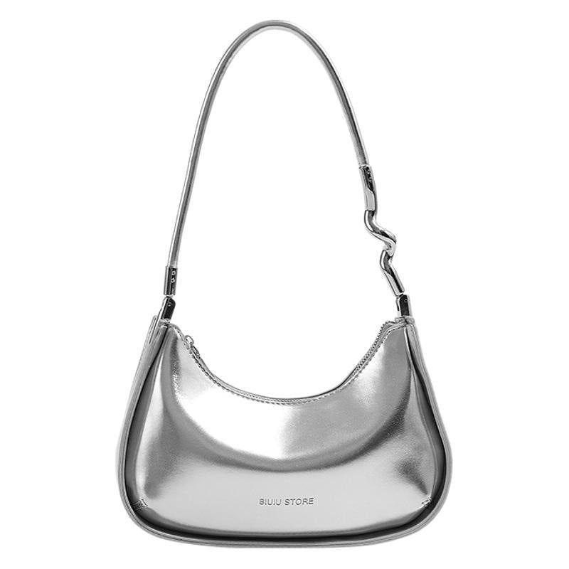 Schlanke Metallic Abend Schultertasche Brehn
