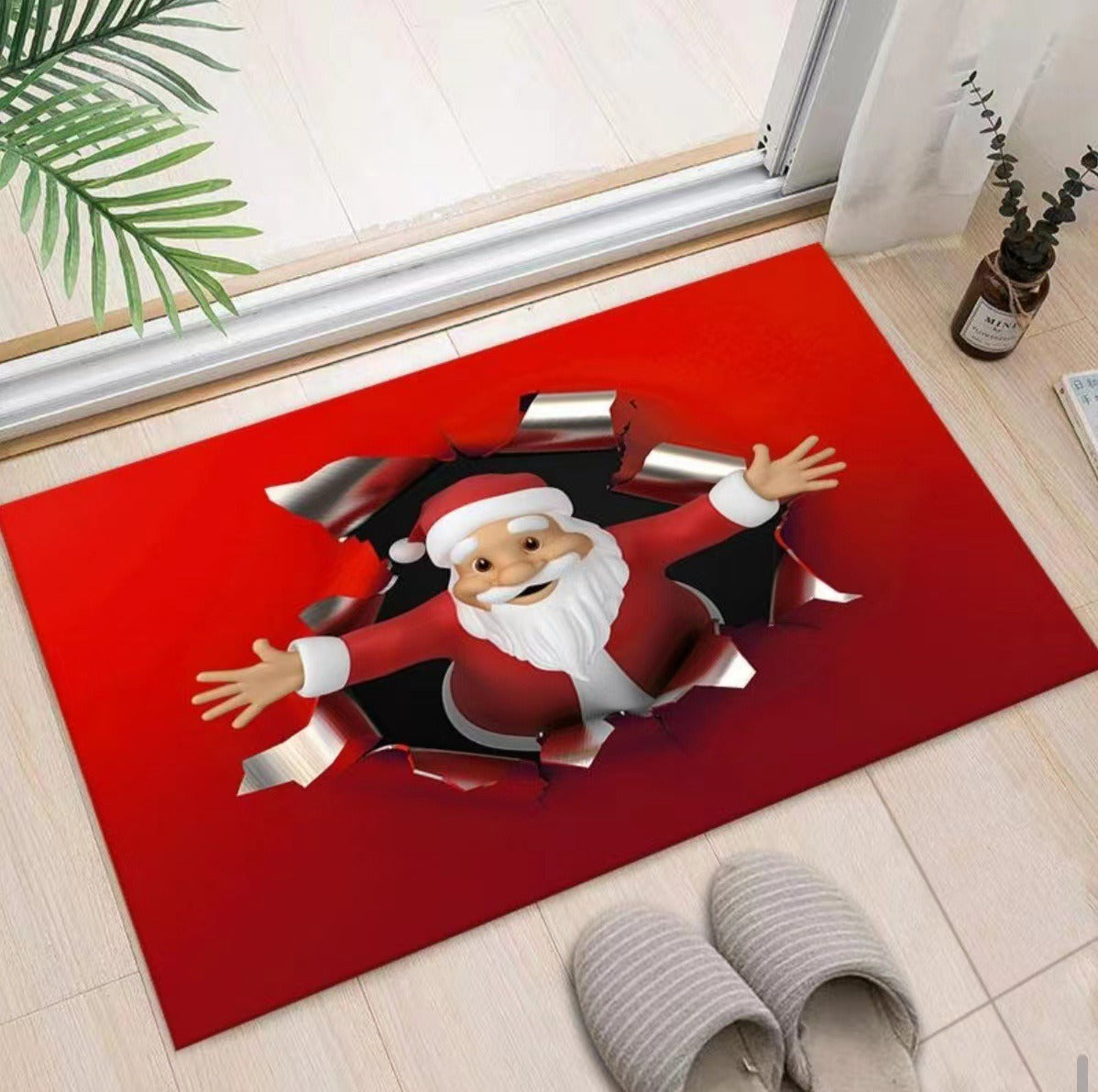 Weihnachtlich dekorierte Eingangsbereichmatte Brehn