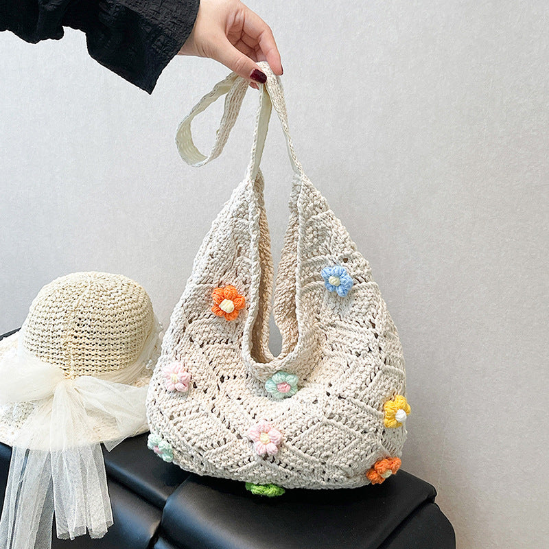 Ethisch Hergestellter Handgewebter Häkel-Tote-Bag Brehn