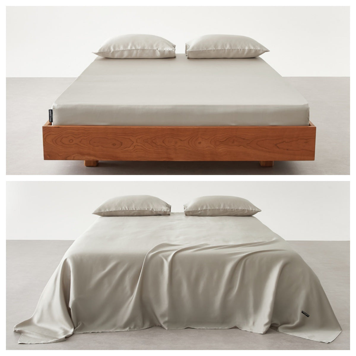 Premium Satin Bettlaken Set
