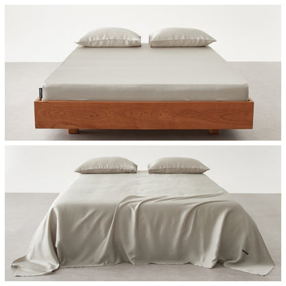 Premium Satin Bettlaken Set