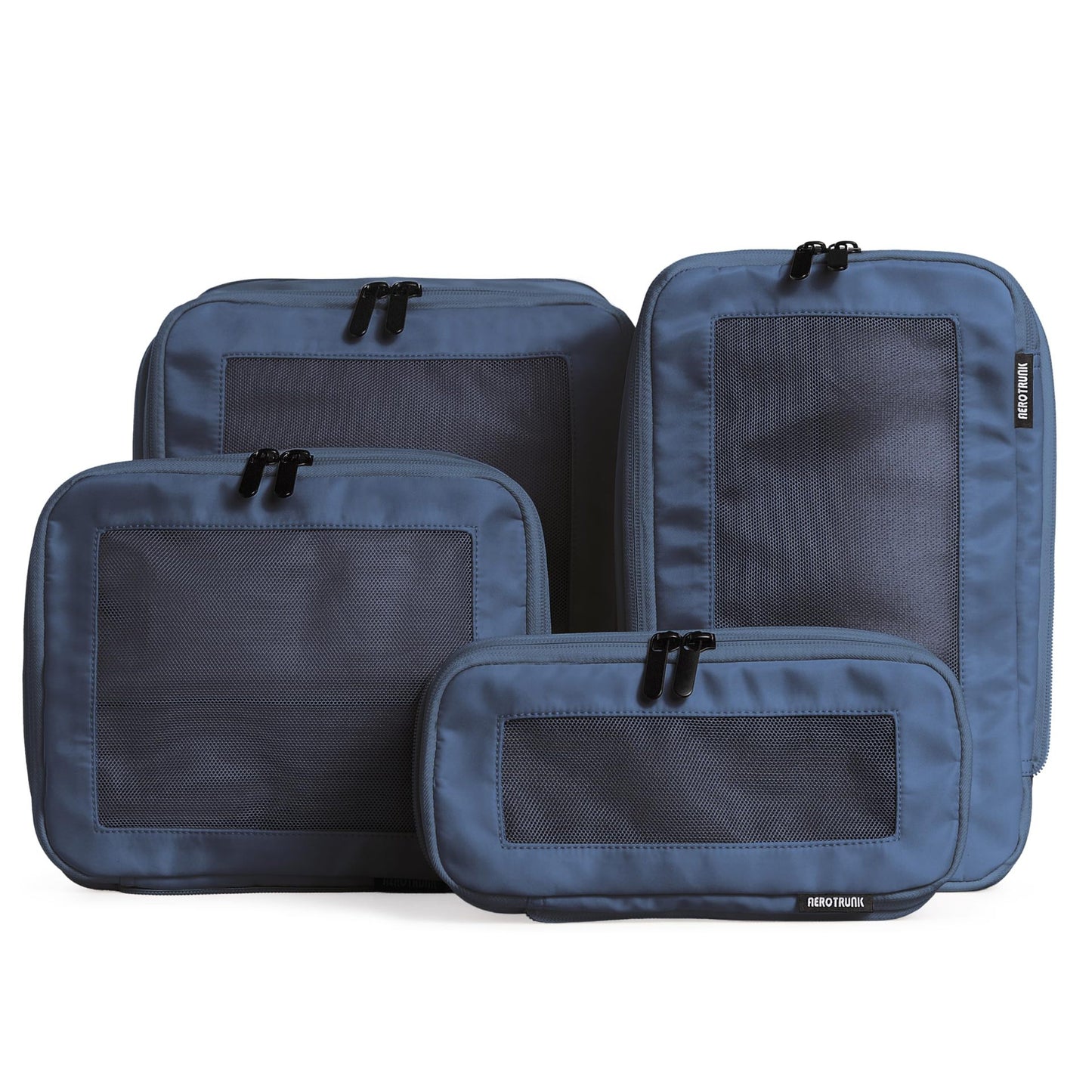 Unisex Aufbewahrungstaschen Set mit durchsichtigen Fächern Brehn
