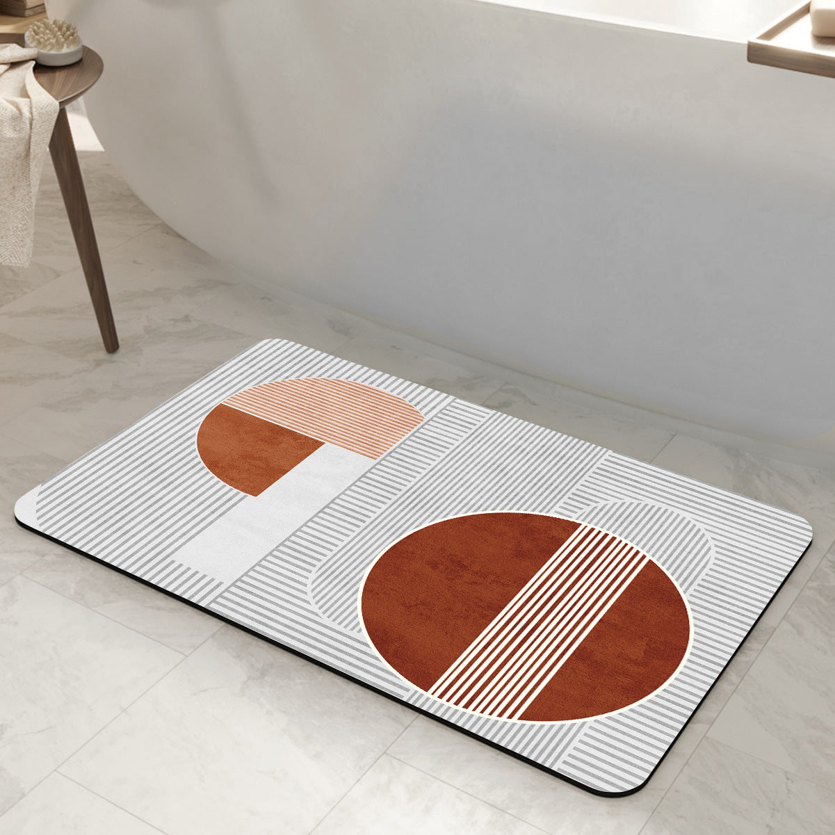 Stylische geometrische Muster Badezimmermatte Brehn