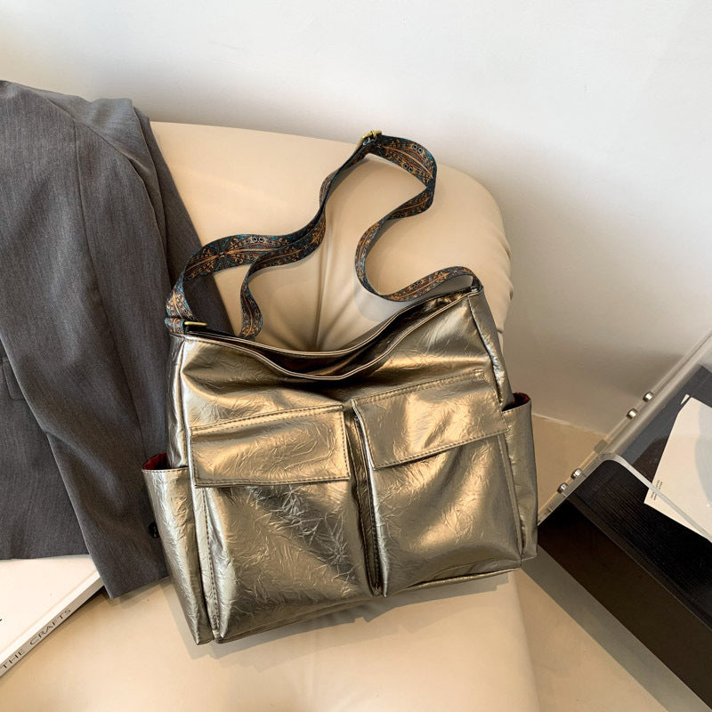 Chice metallische Handtasche Brehn