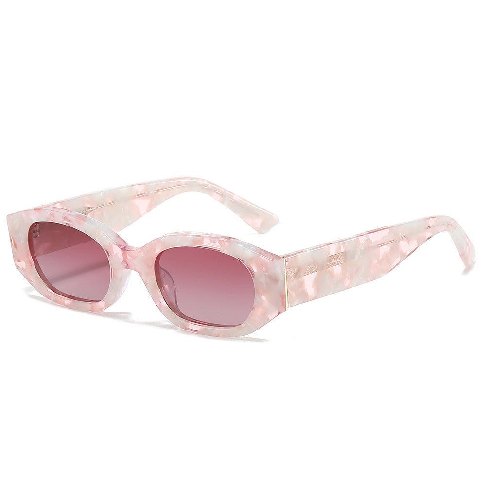 Damen Designer-Sonnenbrille mit extravaganten geometrischen Rahmen und UV-Schutz Brehn