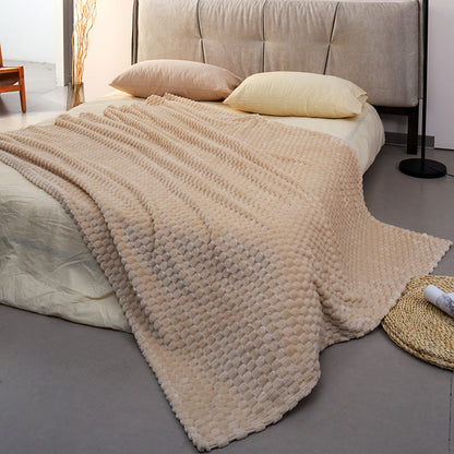Damen Flauschige und strukturierte Kuscheldecke Brehn