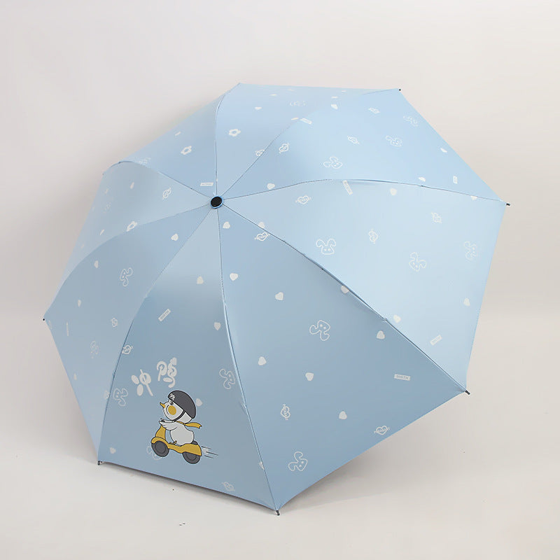 Damen Falt-Regenschirm mit verspieltem Tiermotiv Brehn