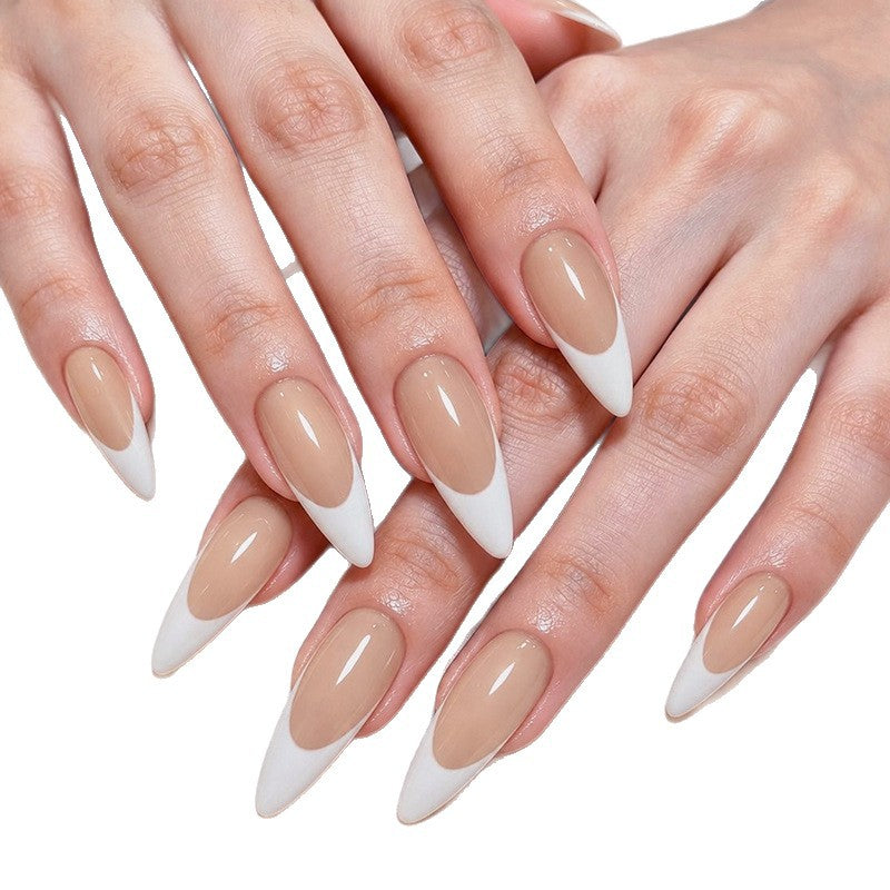 Elegante mandelförmige Press-On-Nagelverstärkungen Brehn