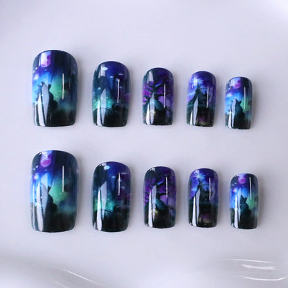 Fantasy-Landschaft-Nagelkunst Brehn