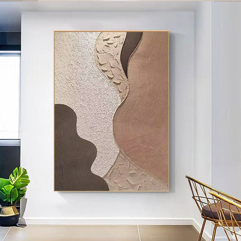 Strukturierte geschichtete abstrakte Wandkunst