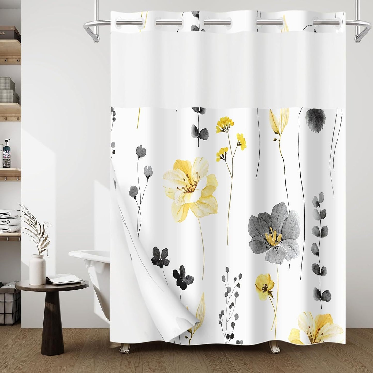 Künstlerische Florale Duschvorhang Brehn