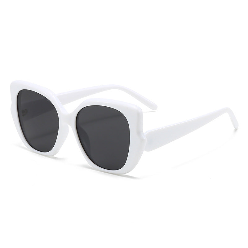 Damen oversized modische Sonnenbrille mit geschwungenem Rahmen Brehn