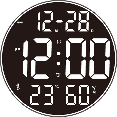 Multifunktionale Digitaluhr mit Temperatursensor Brehn