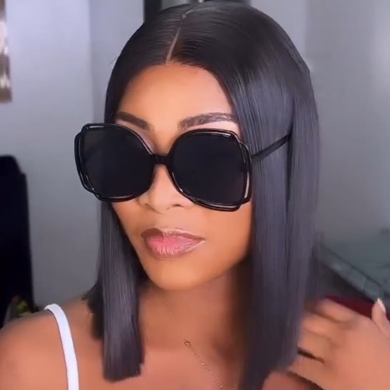 Damen oversized Sonnenbrille im modischen Retro-Design Brehn