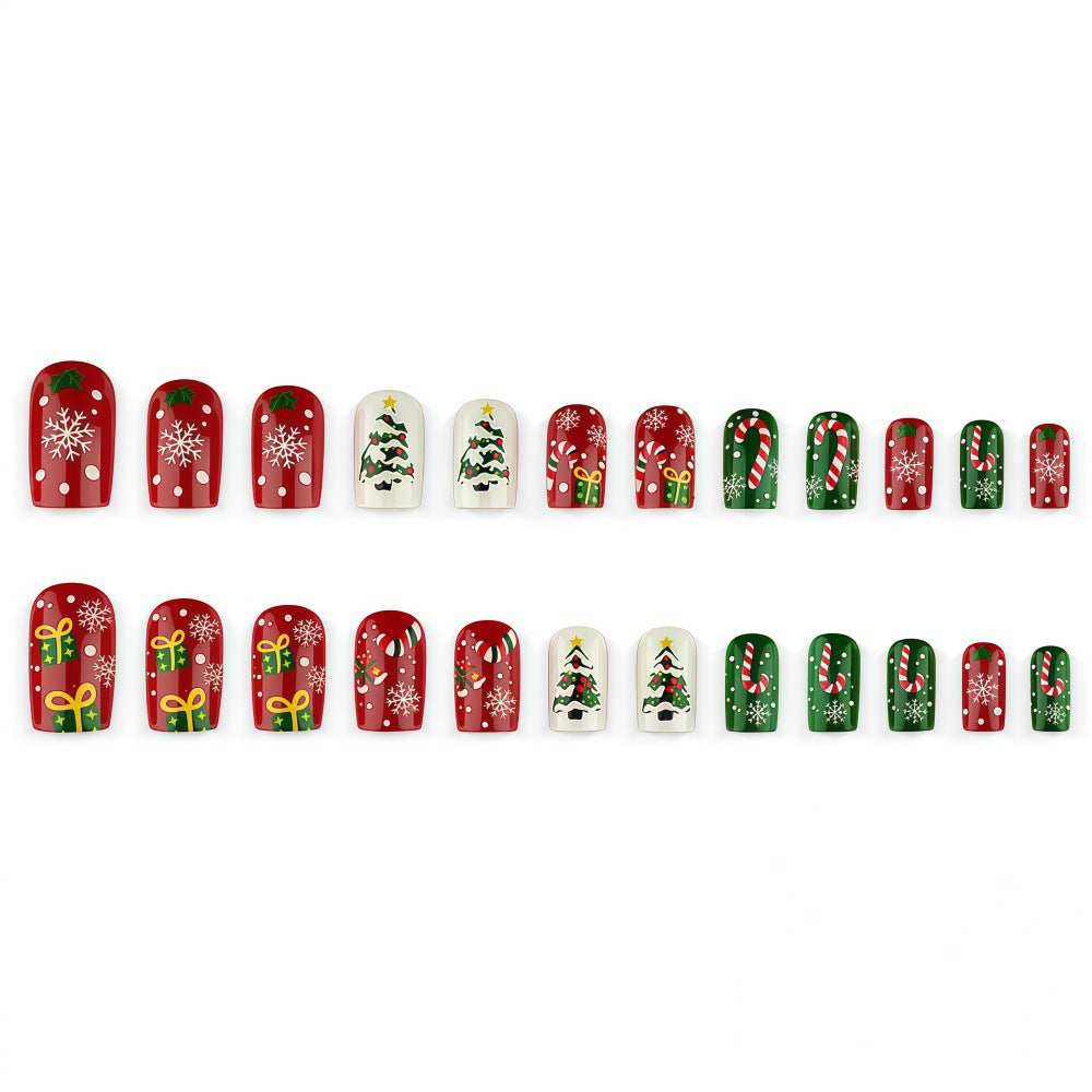Weihnachtskunstnägel im festlichen Design Brehn