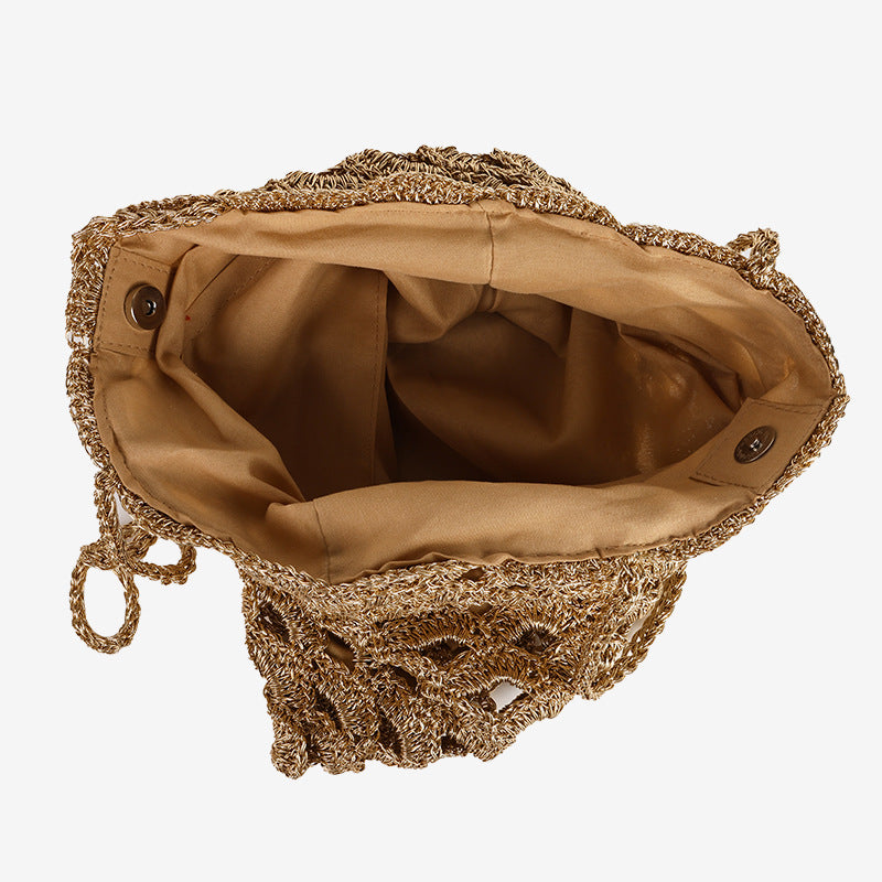 Damen Handgefertigte Korbtasche mit raffiniertem Flechtdesign Brehn