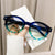 Damen modische Sonnenbrille mit klarem und strukturiertem Rahmen Brehn