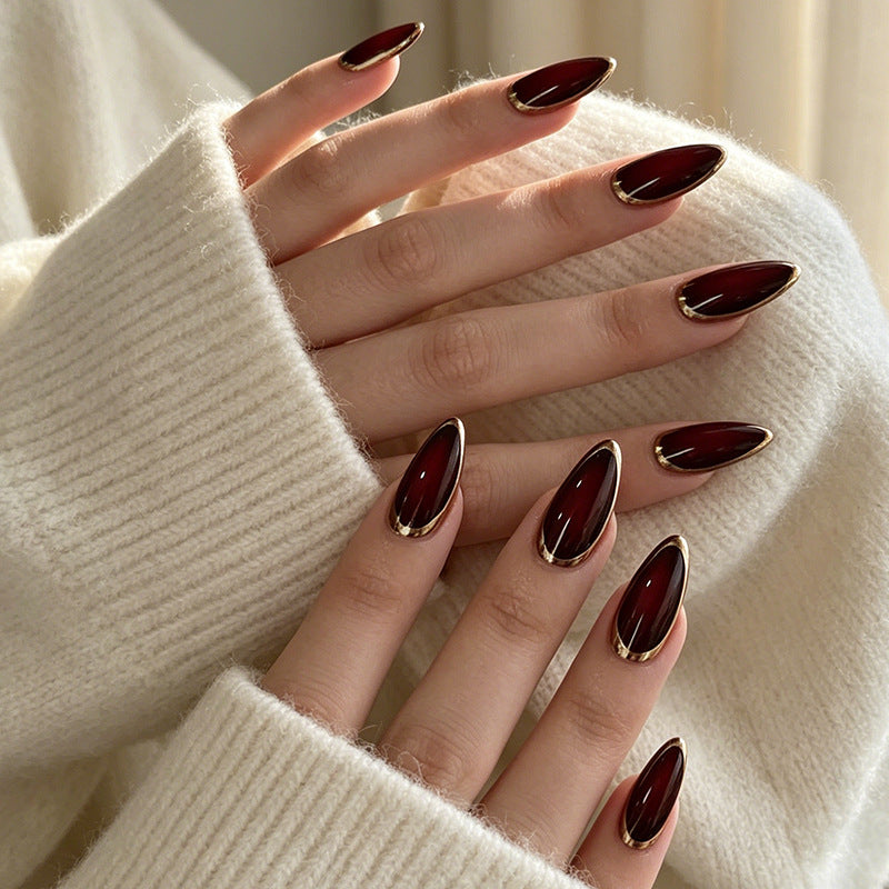 Elegante mandelförmige Nagelverstärkungen Brehn 1789915251
