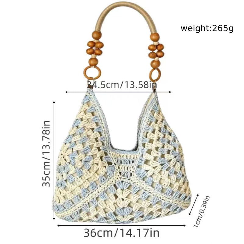 Handgefertigte Makramee-Henkeltasche Brehn